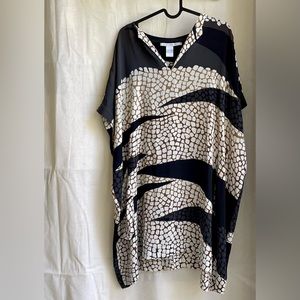 Diane Von Furstenberg ‘Squaretan’ Silk Crepe Dress in brown